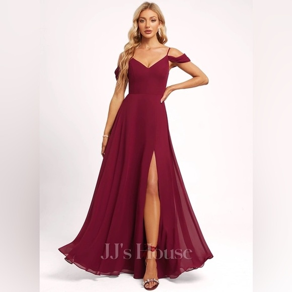 Soieblu maroon formal gown NWT size M - Picture 2 of 4
